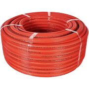 Труба STOUT 20х2,8 (бухта 100 метров) PEX-a из сшитого полиэтилена с кислородным слоем, серая в теплоизоляции (красная)