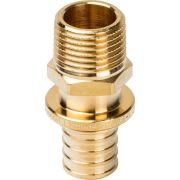 Переходник с наружной резьбой STOUT 20xR 1/2 для труб из сшитого полиэтилена аксиальный