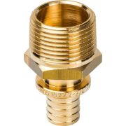 Переходник с наружной резьбой STOUT 16xR 3/4 для труб из сшитого полиэтилена аксиальный