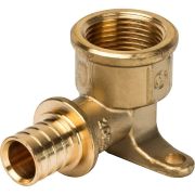 Угольник настенный с креплением STOUT 20xRp 3/4 для труб из сшитого полиэтилена аксиальный