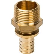 Переходник с наружной резьбой STOUT 25xR 1 для труб из сшитого полиэтилена аксиальный