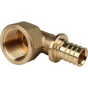 Угольник-переходник с внутренней резьбой STOUT 25xG 1 для труб из сшитого полиэтилена аксиальный