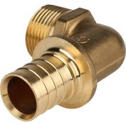 Угольник-переходник с наружной резьбой STOUT 32xR 1 для труб из сшитого полиэтилена аксиальный