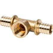 Тройник-переходник с внутренней резьбой STOUT 32xR 1 для труб из сшитого полиэтилена аксиальный