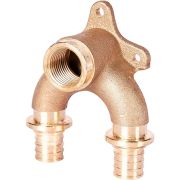 SFA-0040-002012 STOUT Проточный настенный угольник 20x1/2 бронзовый для труб из сшитого полиэтилена (340034G042028B)