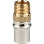 Переходник STOUT с наружной резьбой 1/2 х20 для металлопластиковых труб прессовой