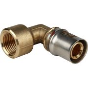 Угольник-переходник STOUT с внутренней резьбой 1/2 х20 для металлопластиковых труб прессовой