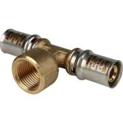 Тройник-переходник STOUT с внутренней резьбой 16х1/2 х16 для металлопластиковых труб прессовой