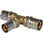 Тройник переходной STOUT 20х16х20 для металлопластиковых труб прессовой