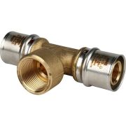 Тройник-переходник STOUT с внутренней резьбой 26х3/4 х26 для металлопластиковых труб прессовой