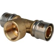 Тройник-переходник STOUT с внутренней резьбой 32х1 х32 для металлопластиковых труб прессовой