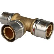 Тройник переходной STOUT 32x32x26 для металлопластиковых труб прессовой