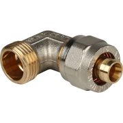 Угольник-переходник STOUT с наружной резьбой 1/2 х16 для металлопластиковых труб винтовой