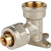 Угольник STOUT настенный с креплением 1/2 х16 для металлопластиковых труб винтовой