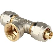 Тройник-переходник STOUT с внутренней резьбой 1/2 х16 для металлопластиковых труб винтовой