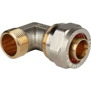 Угольник-переходник STOUT с наружной резьбой 3/4 х26 для металлопластиковых труб винтовой