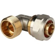 Угольник-переходник STOUT с наружной резьбой 1 x26 для металлопластиковых труб винтовой