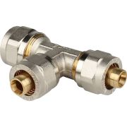 Тройник переходной STOUT 20х16х16 для металлопластиковых труб винтовой