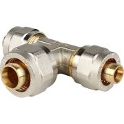 Тройник переходной STOUT 16x20x16 для металлопластиковых труб винтовой