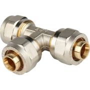 Тройник STOUT равнопроходный 20х20х20 для металлопластиковых труб винтовой