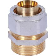 Переходник STOUT с наружной резьбой 1 1/4 х32 для металлопластиковых труб винтовой