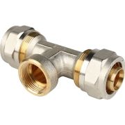 Тройник-переходник STOUT с внутренней резьбой 3/4 х26 для металлопластиковых труб винтовой