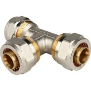 Тройник STOUT равнопроходный 26х26х26 для металлопластиковых труб винтовой