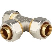 Тройник STOUT равнопроходный 32x32x32 для металлопластиковых труб винтовой