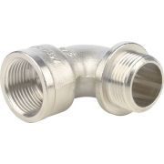 Угольник STOUT с упором НВ никелированный 3/4