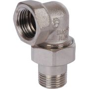 Разъемное угловое соединение STOUT американка ВН 1/2 уплотнение под гайкой o-ring кольцо, никелированное