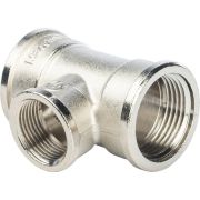 Тройник STOUT ВВ переходной никелированный 1 X3/4X1