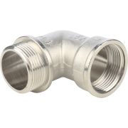 Угольник STOUT с упором НВ никелированный 1 1/4