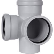 Крестовина двухплоскостная канализационная бесшумная STOUT D 110 х 110 х 110 / 87,5°