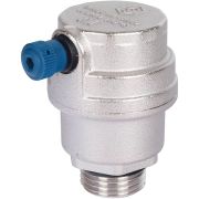 Воздухоотводчик автоматический боковой выпуск STOUT нар.р. 1/2 никель., уплотнительное кольцо — NBR