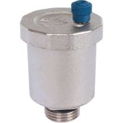 Воздухоотводчик автоматический вертикальный выпуск STOUT нар.р. 1/2 никель., уплотнительное кольцо — NBR