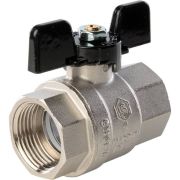 Кран шаровой STOUT полнопроходной, ВР/ВР, ручка бабочка 1