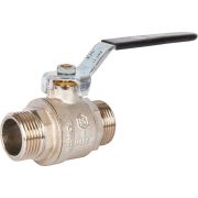 Кран шаровой STOUT полнопроходной, НР/НР, ручка рычаг 1