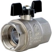 Кран шаровой STOUT полнопроходной, ВР/ВР, ручка бабочка 1 1/4