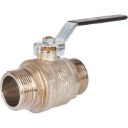 Кран шаровой STOUT полнопроходной, НР/НР, ручка рычаг 1 1/4