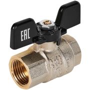 Кран шаровой полнопроходной STOUT ВР/ВР ручка бабочка 1/2