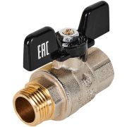 Кран шаровой полнопроходной STOUT ВР/НР ручка бабочка 1/2