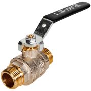 Кран шаровой полнопроходной STOUT НР/НР ручка рычаг 1/2