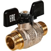 Кран шаровой полнопроходной STOUT НР/НР ручка бабочка 1/2