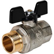Кран шаровой полнопроходной STOUT ВР/НР ручка бабочка 3/4