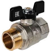 Кран шаровой полнопроходной STOUT ВР/НР ручка бабочка 1