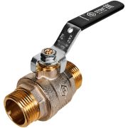 Кран шаровой полнопроходной STOUT НР/НР ручка рычаг 1