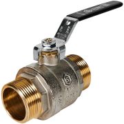 Кран шаровой полнопроходной STOUT НР/НР ручка рычаг 1 1/4