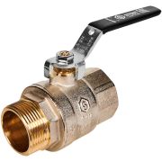Кран шаровой полнопроходной STOUT ВР/НР ручка рычаг 1 1/4