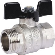 STOUT SVB Кран шаровой стандартнопроходной, ВР/НР, ручка бабочка 1