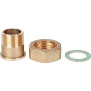 Штуцер с накидной гайкой под плоскую прокладку STOUT G 3/4M-G1N